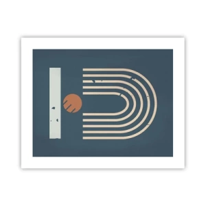 Poster - Geometrie auf dem Granatapfel - 50x40 cm