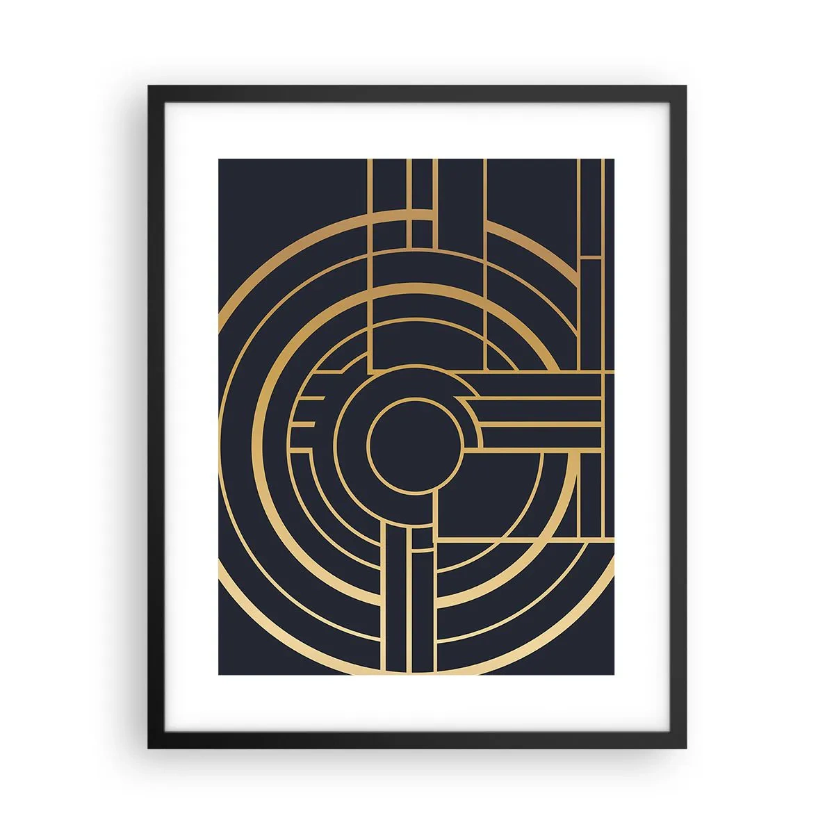 Poster in einem schwarzem Rahmen - Wendungen der Dinge - 40x50 cm