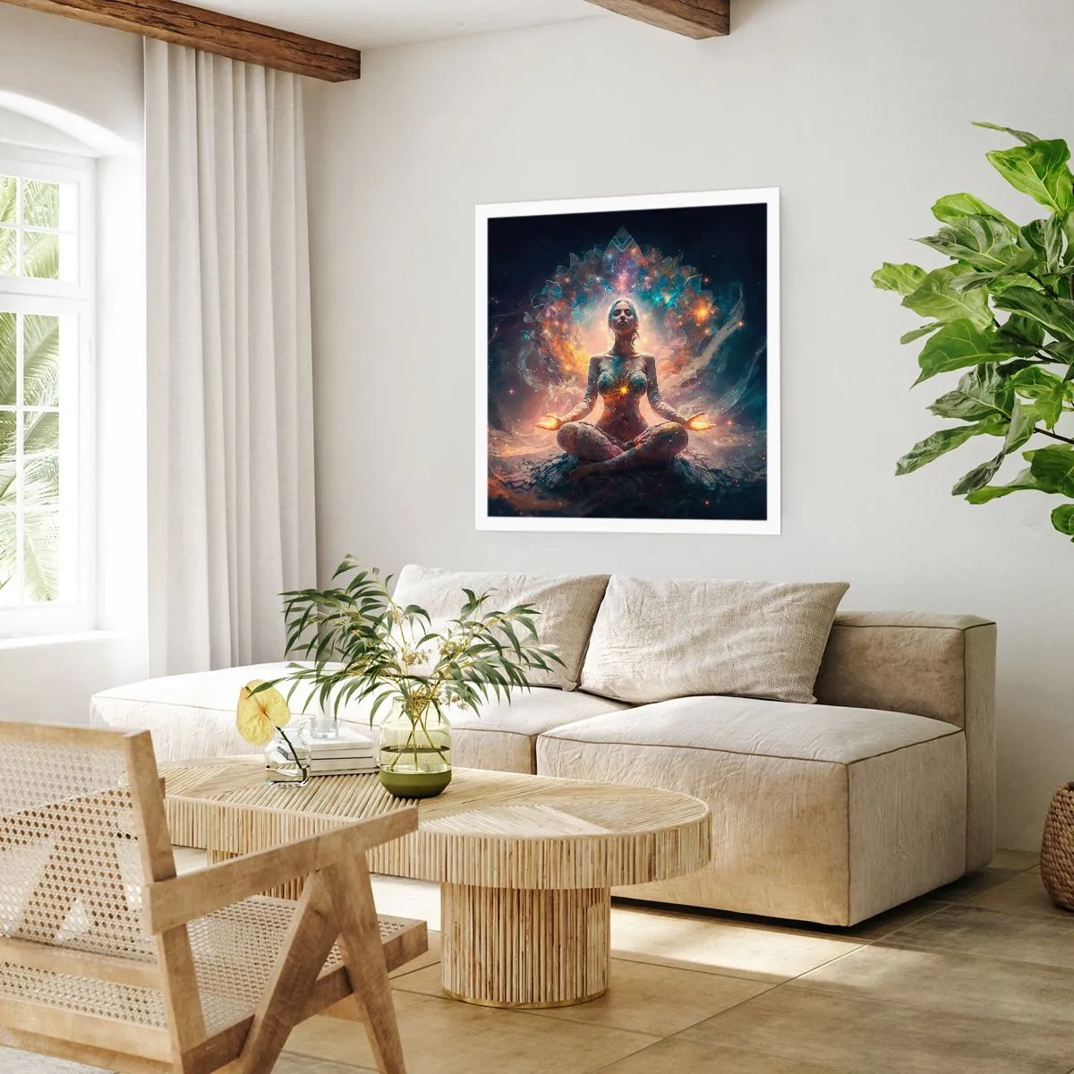 Poster - Fluss guter Energie - 30x30 cm