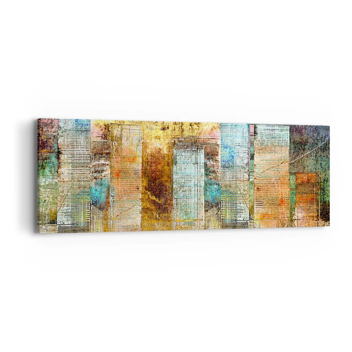 Bild auf Leinwand - Leinwandbild - Sonnige Metropole - 90x30 cm