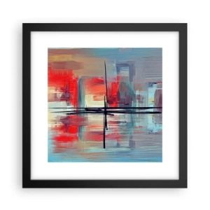 Poster in einem schwarzem Rahmen - Landschaft in einer unbekannten Dimension - 30x30 cm