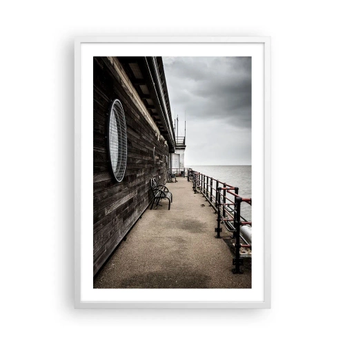 Poster in einem weißen Rahmen - Die Zeit blieb stehen - 50x70 cm