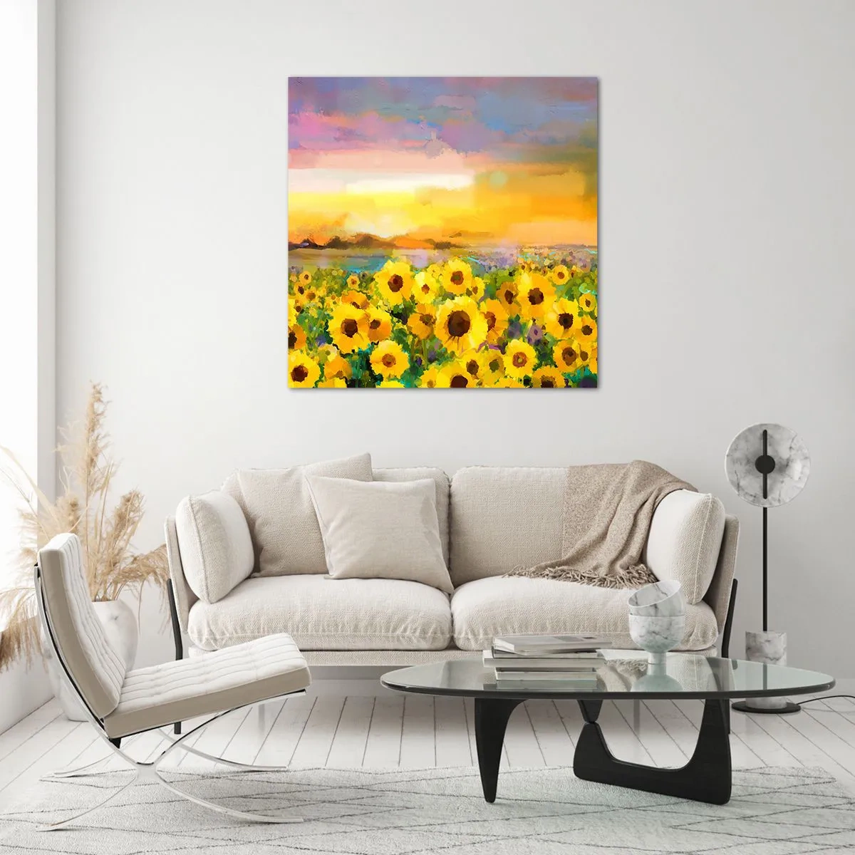 Glasbild - Bild auf glas - Die Sonne selbst ist auf die Erde herabgestiegen - 40x40 cm