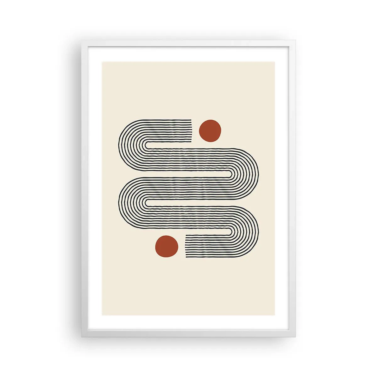 Poster in einem weißen Rahmen - Vom Anfang bis zum Ende - 50x70 cm