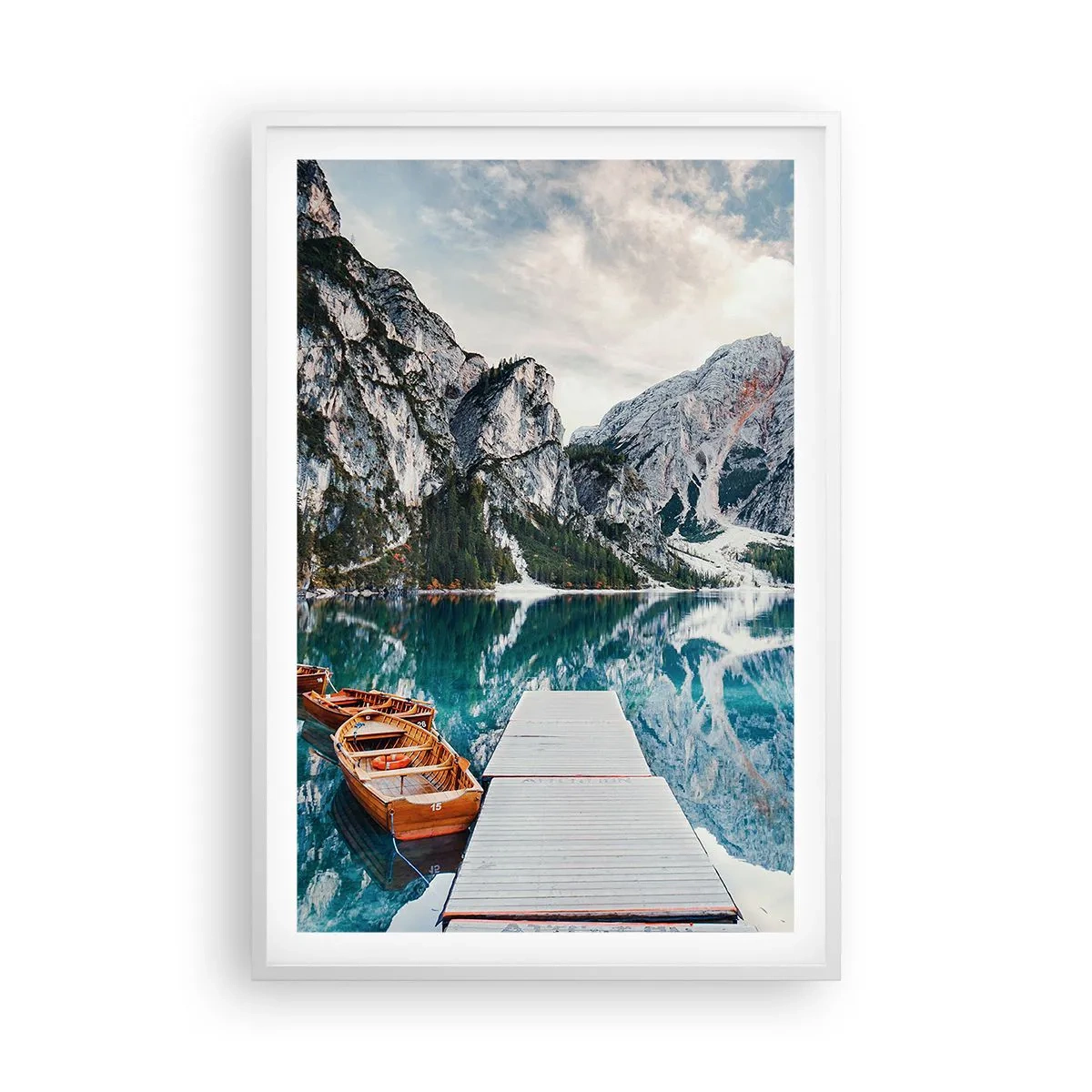 Poster in einem weißen Rahmen - Wir zeigen Ihnen Schönheit - 61x91 cm