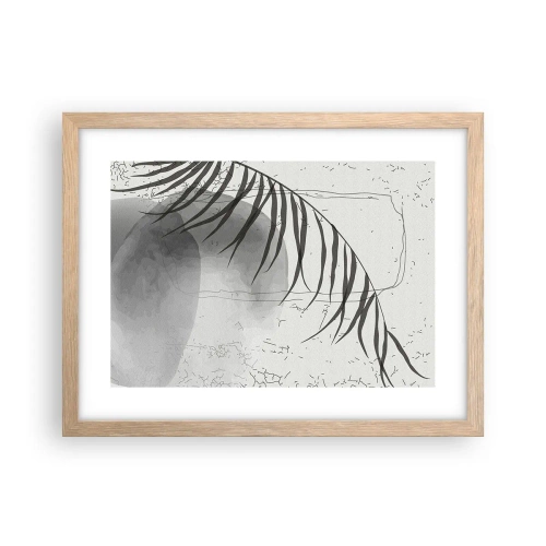 Poster in einem Rahmen aus heller Eiche - Subtile Exotik der Natur - 40x30 cm