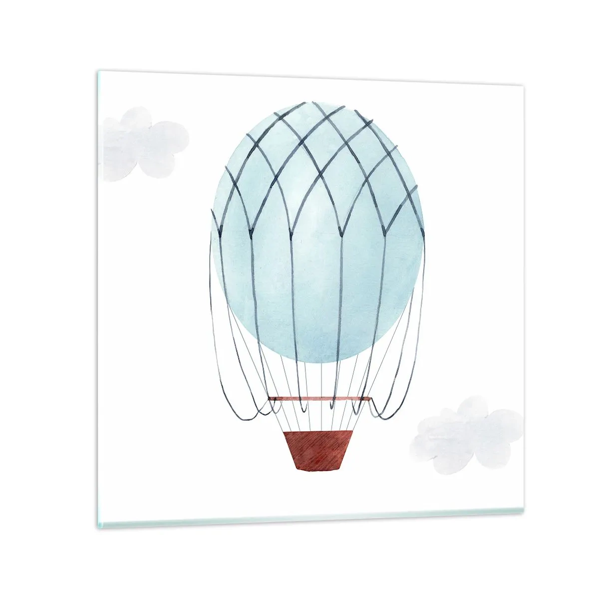 Glasbild - Bild auf glas - Ganz in den Wolken - 30x30 cm