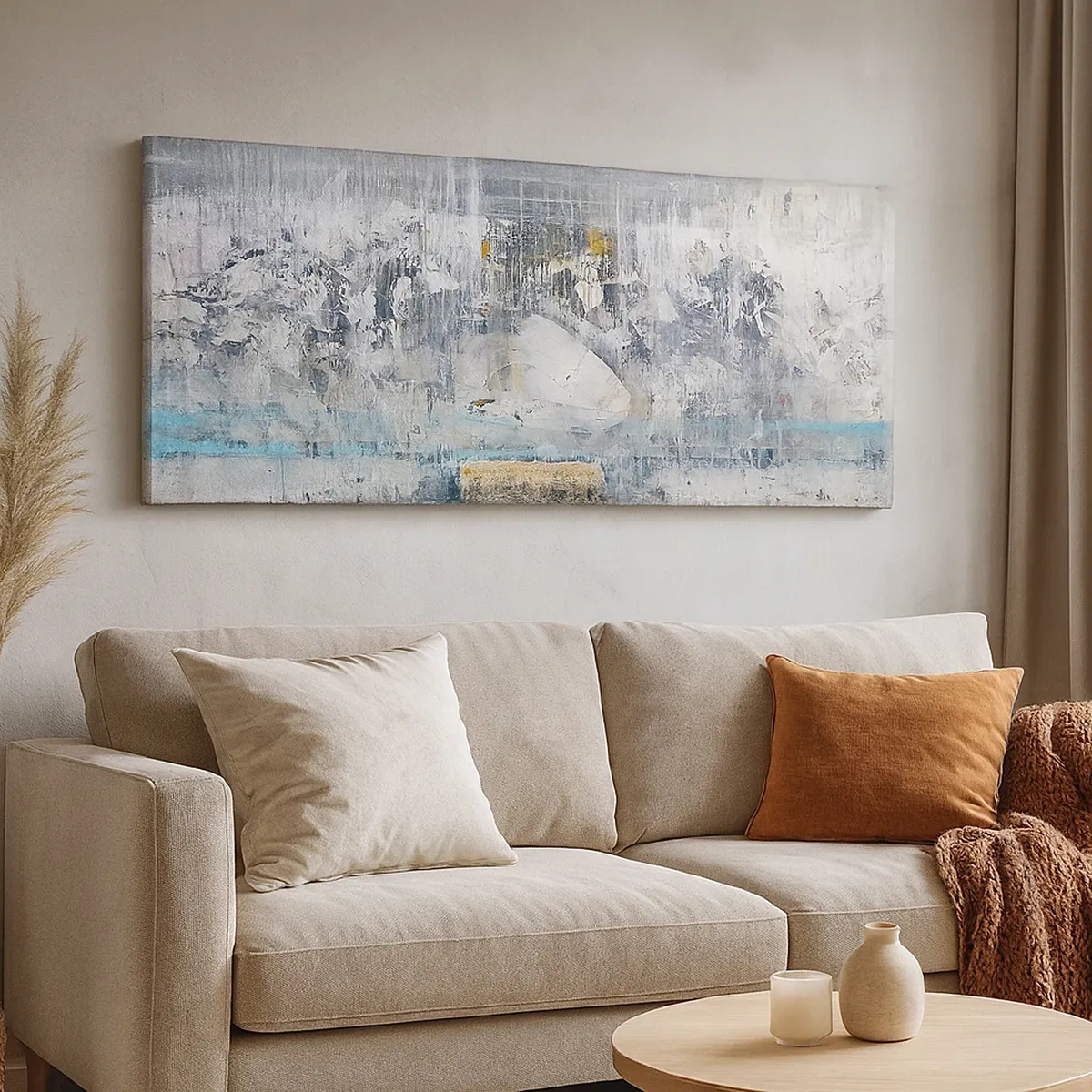 Bild auf Leinwand - Leinwandbild - Wie auf Eis, wie nach Dezember - 30x30 cm