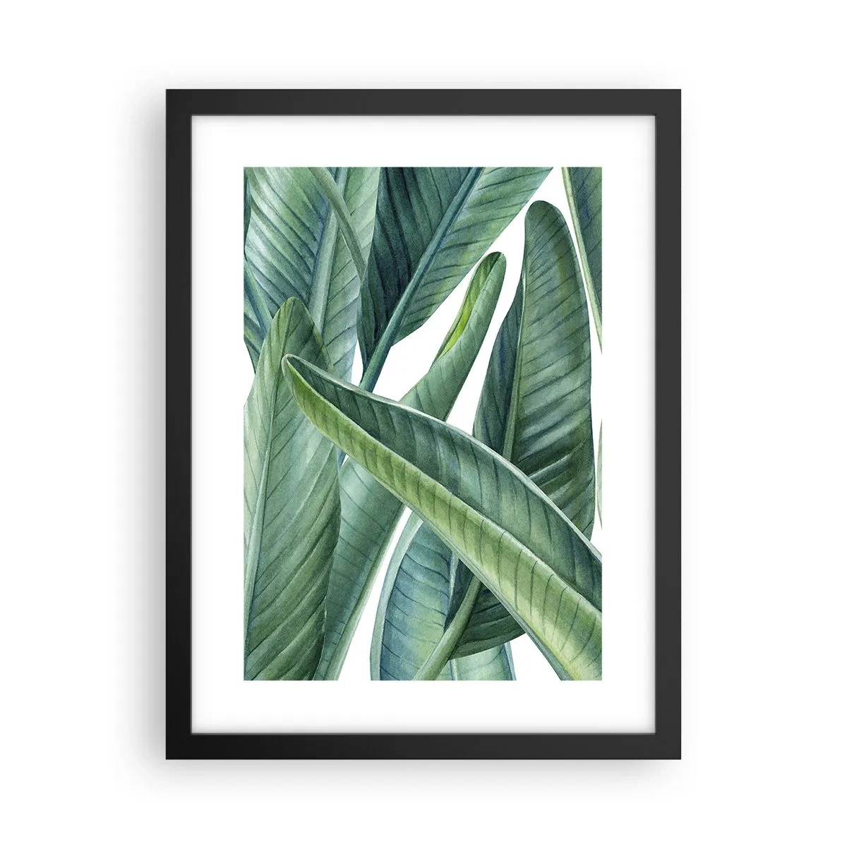 Poster in einem schwarzem Rahmen - An und für sich Grün - 30x40 cm