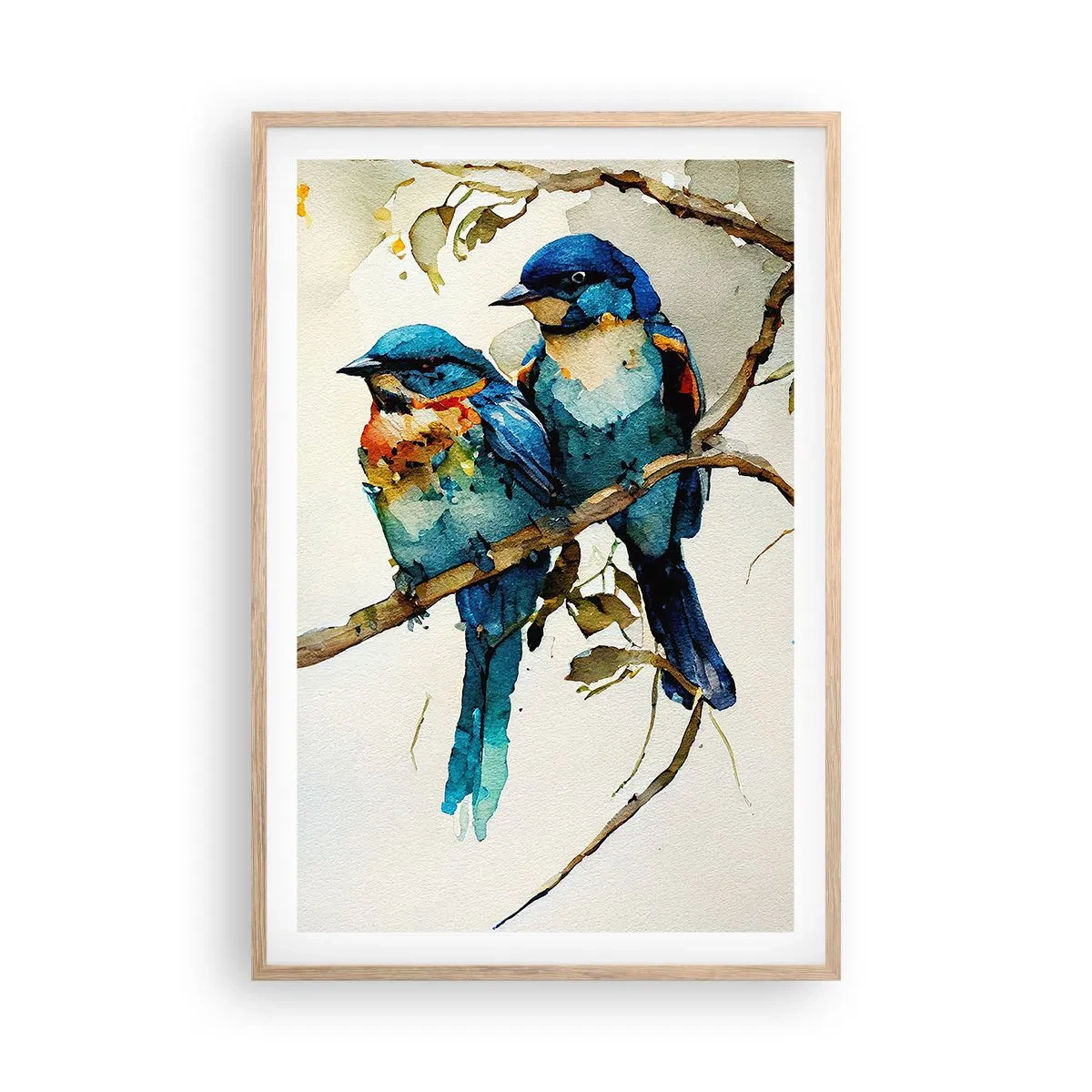 Poster in einem Rahmen aus heller Eiche - War er beleidigt? - 61x91 cm