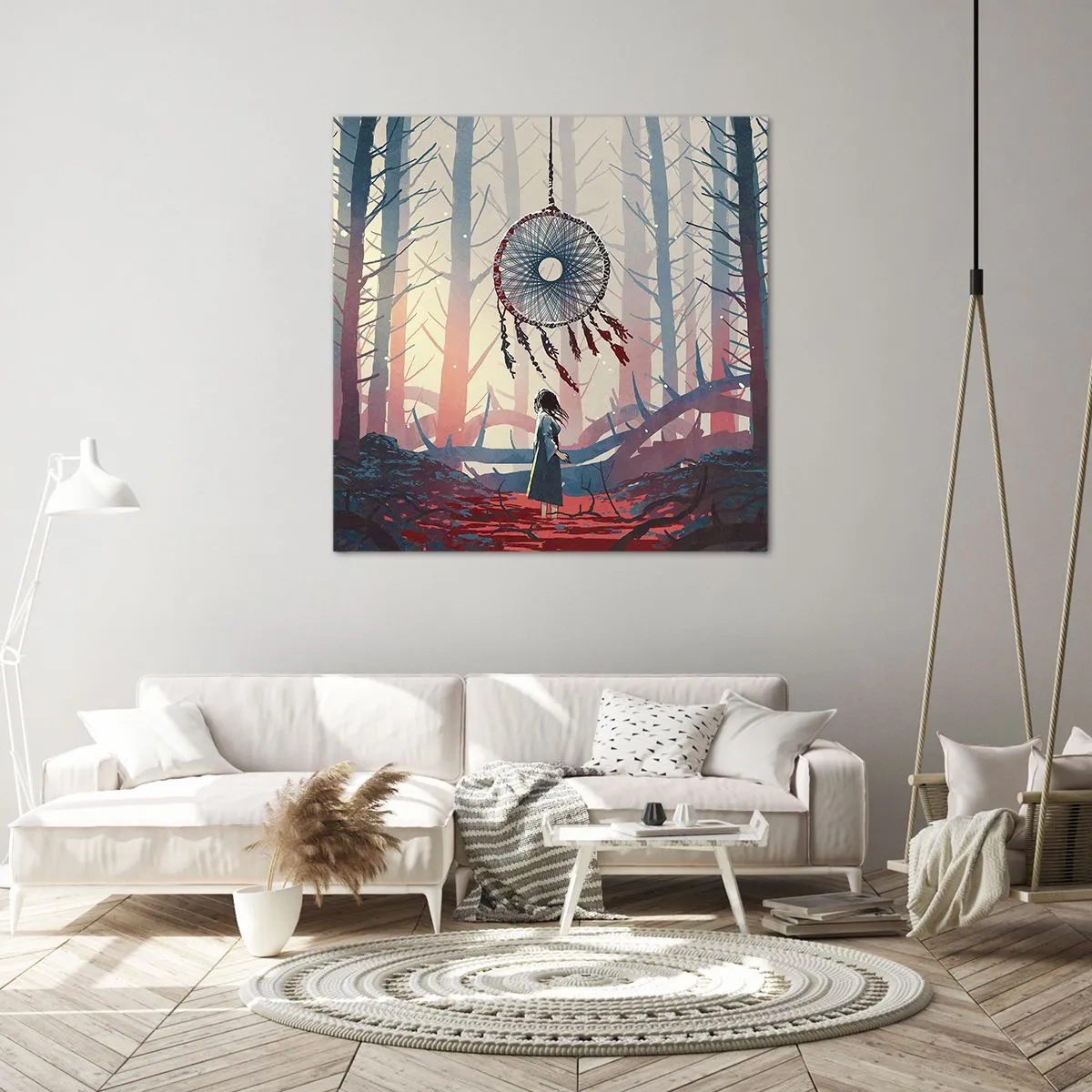 Bild auf Leinwand - Leinwandbild - Geheimes Glücksritual - 40x40 cm