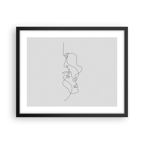 Poster in einem schwarzem Rahmen - Die Hitze bitterer Begierden - 50x40 cm