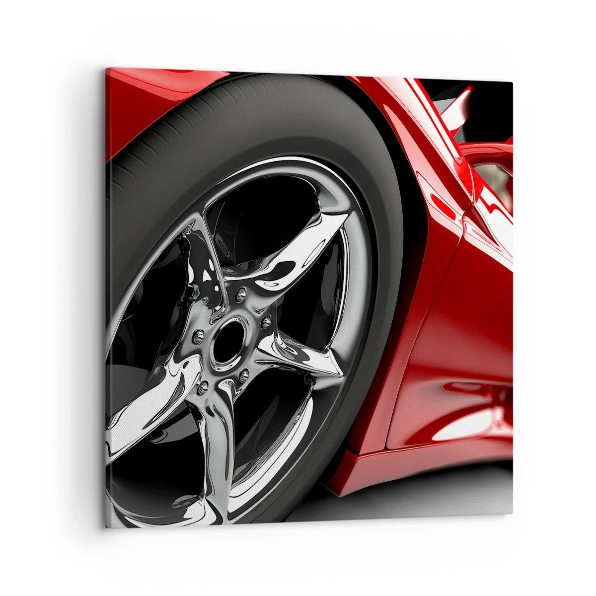 Bild auf Leinwand - Leinwandbild - Für Schnelligkeit gebaut - 50x50 cm