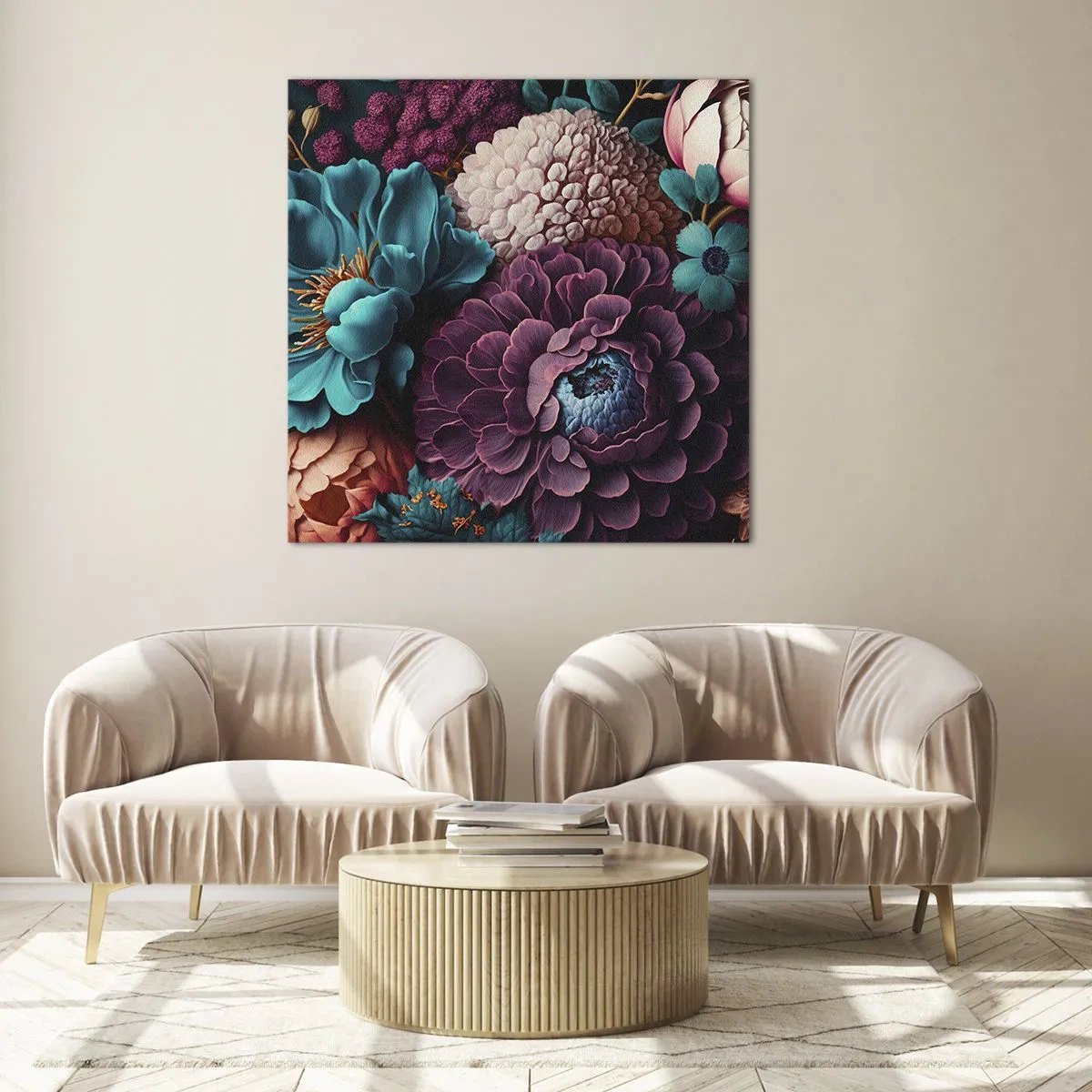 Glasbild - Bild auf glas - Natur in Hülle und Fülle - 70x70 cm