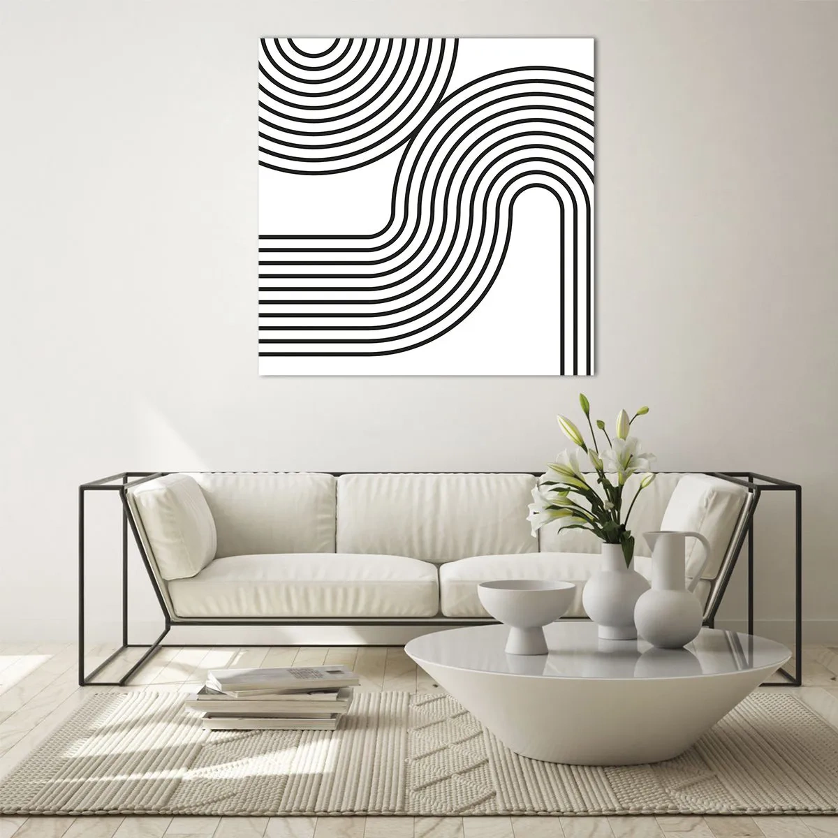 Glasbild - Bild auf glas - An der Kurve - 40x40 cm