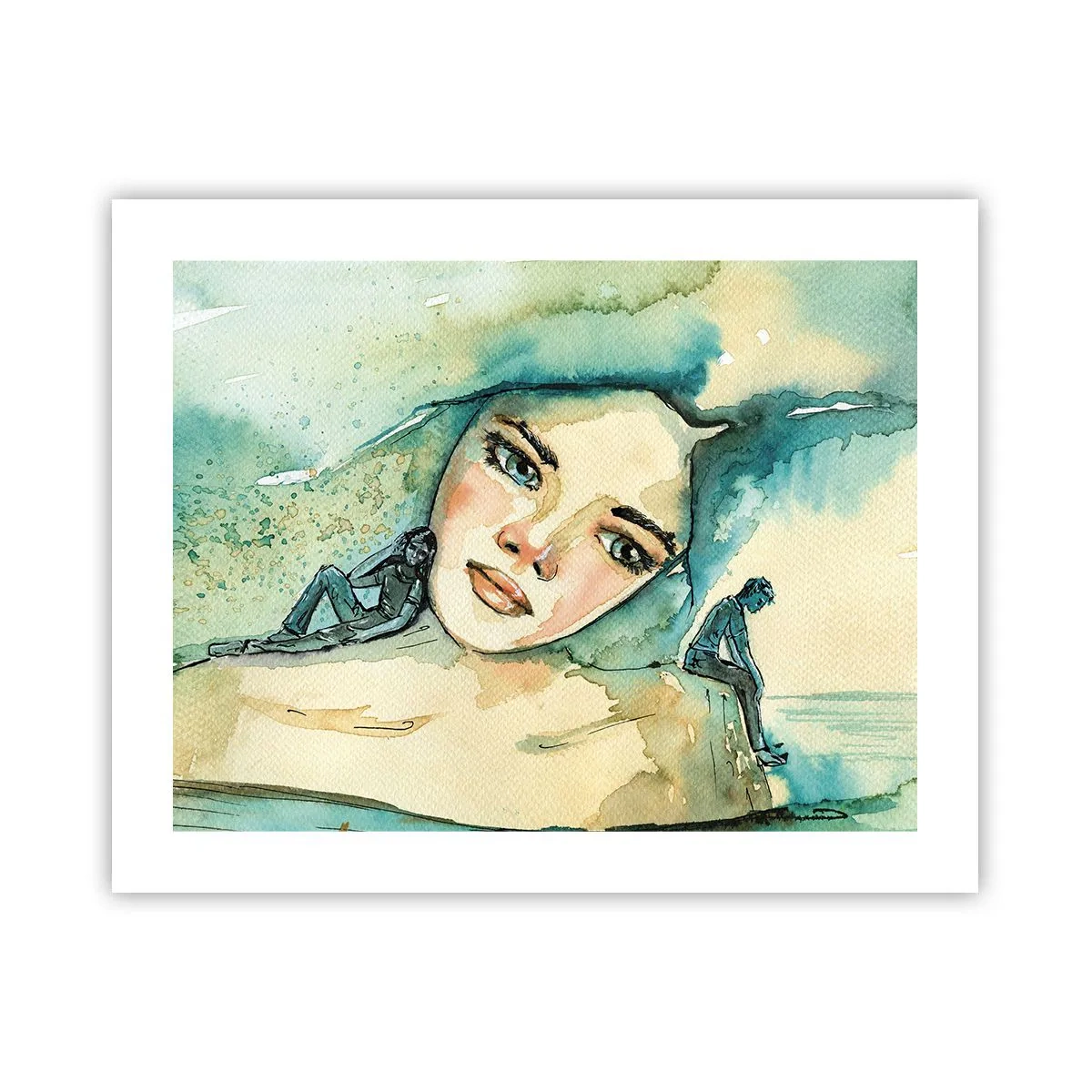 Poster - Bin ich blau? - 50x40 cm