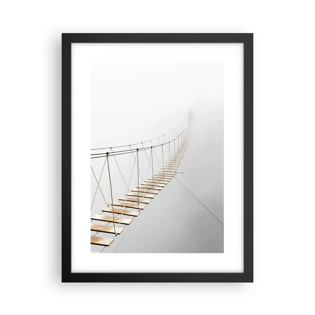 Poster in einem schwarzem Rahmen - Wohin wird es dich führen? - 30x40 cm