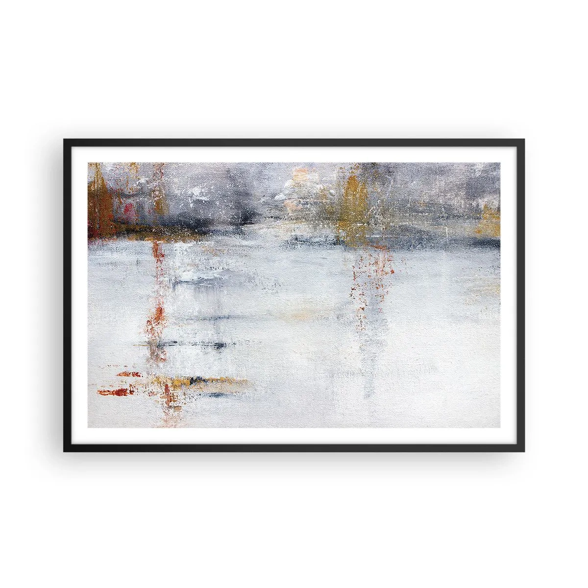 Poster in einem schwarzem Rahmen - Hinter dem Luftvorhang - 91x61 cm
