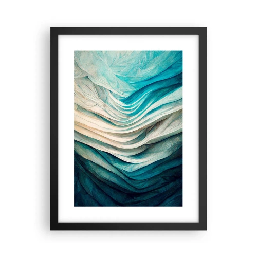 Poster in einem schwarzem Rahmen - Blaue Unersättlichkeit - 30x40 cm