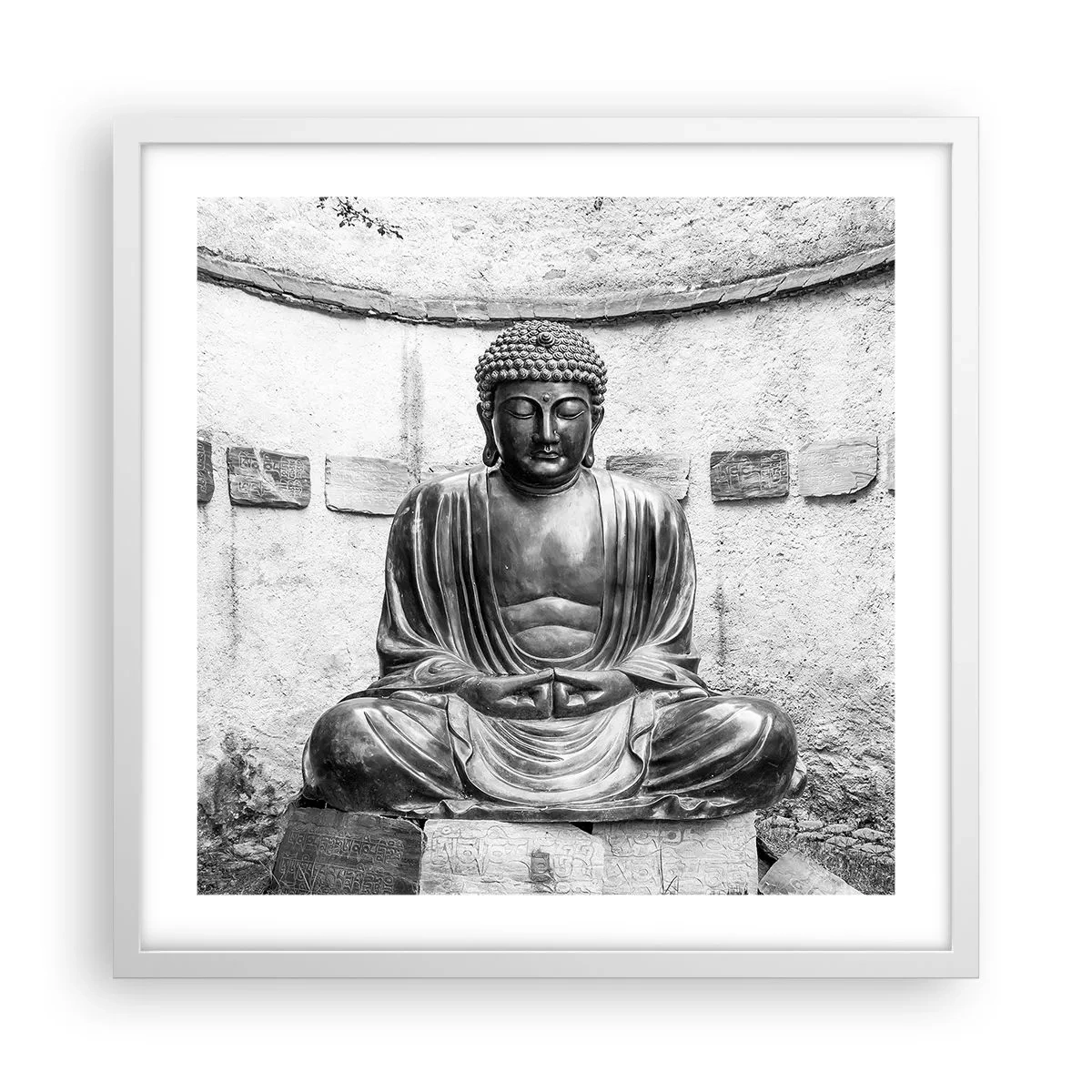 Poster in einem weißen Rahmen - An der Quelle des Friedens - 50x50 cm