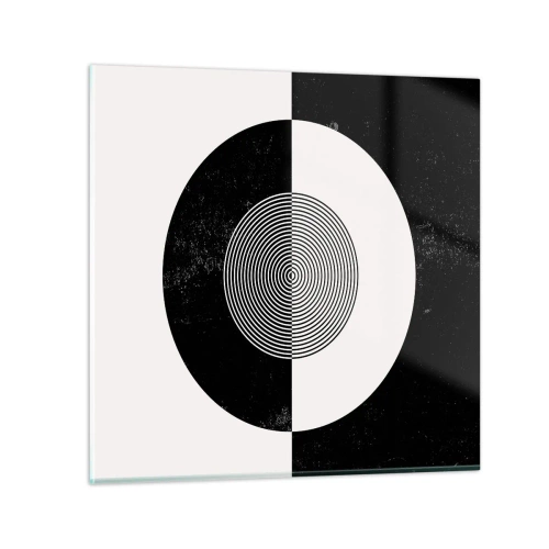 Glasbild - Bild auf glas - Harmonie in Schwarz und Weiß - 30x30 cm