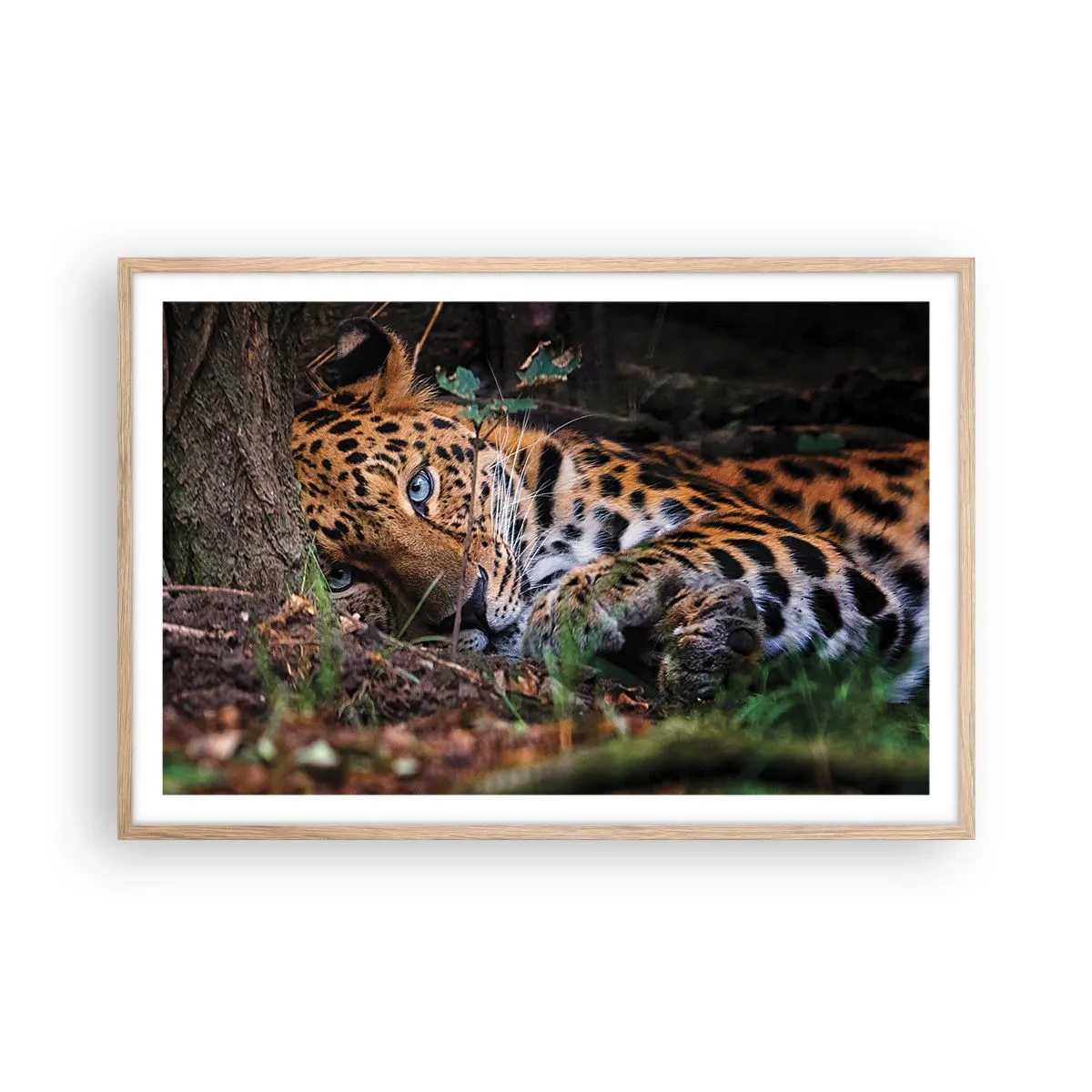 Poster in einem Rahmen aus heller Eiche - Vertrau mir - 91x61 cm