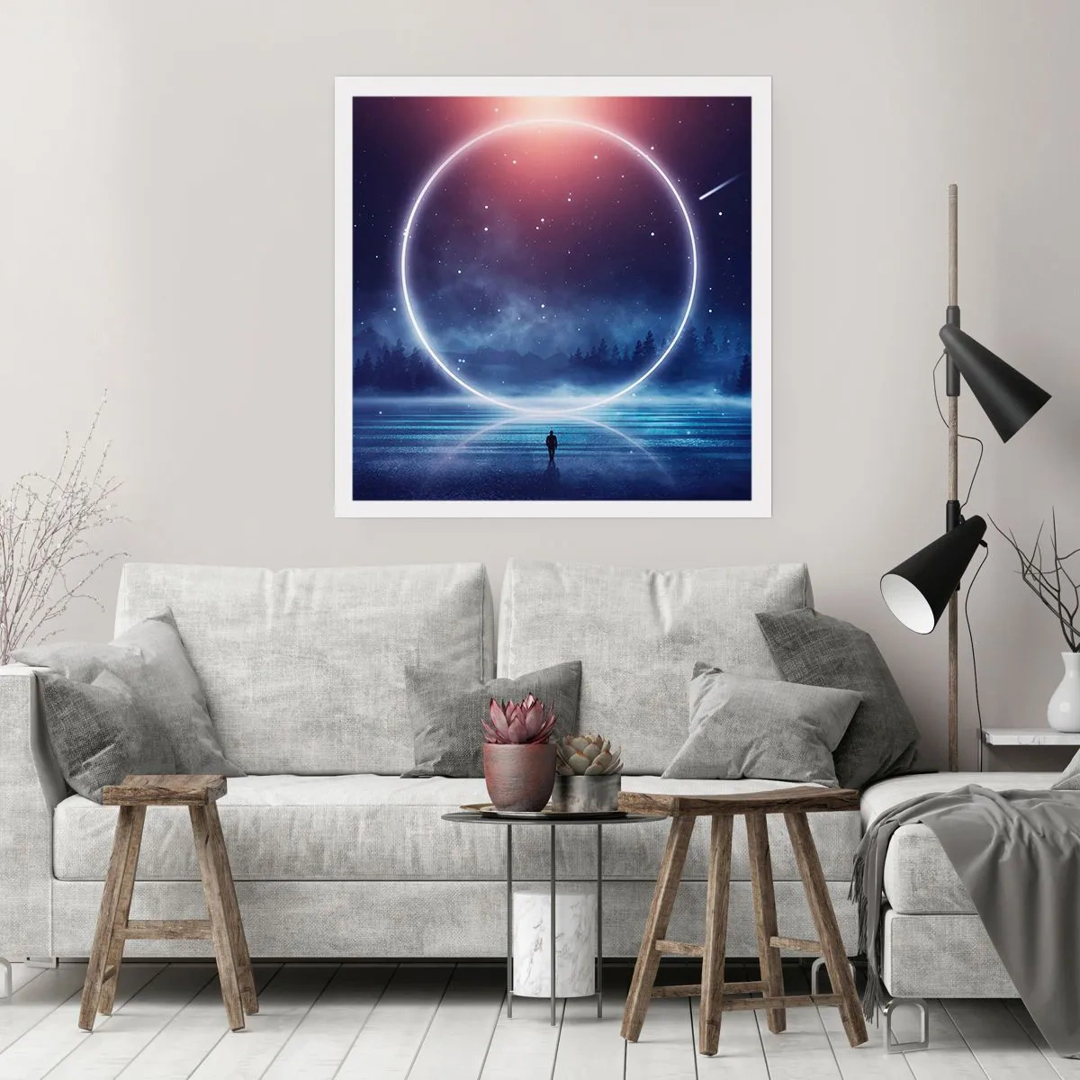 Poster - Sie sind schon da ... - 40x40 cm