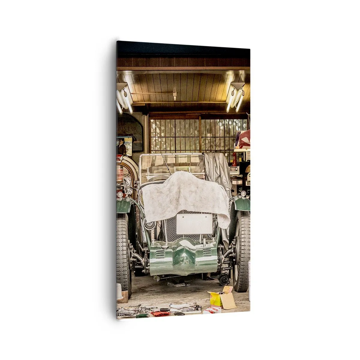 Bild auf Leinwand - Leinwandbild - Zurück in die Vergangenheit - 65x120 cm