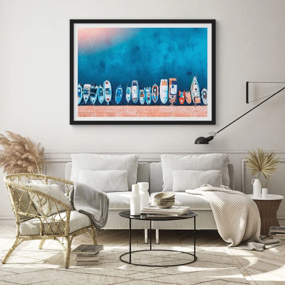 Poster in einem schwarzem Rahmen - In einer Reihe - 40x30 cm