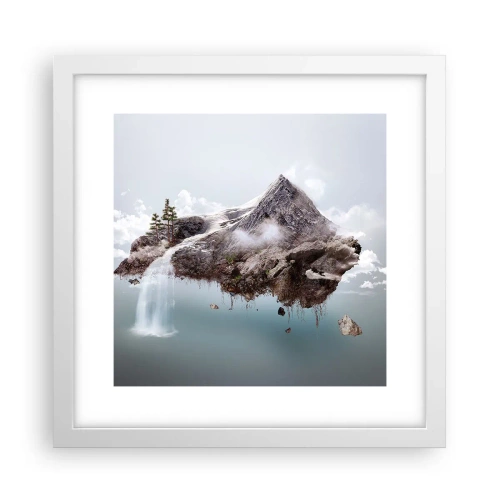 Poster in einem weißen Rahmen - Mit dem Auge eines Surrealisten - 30x30 cm