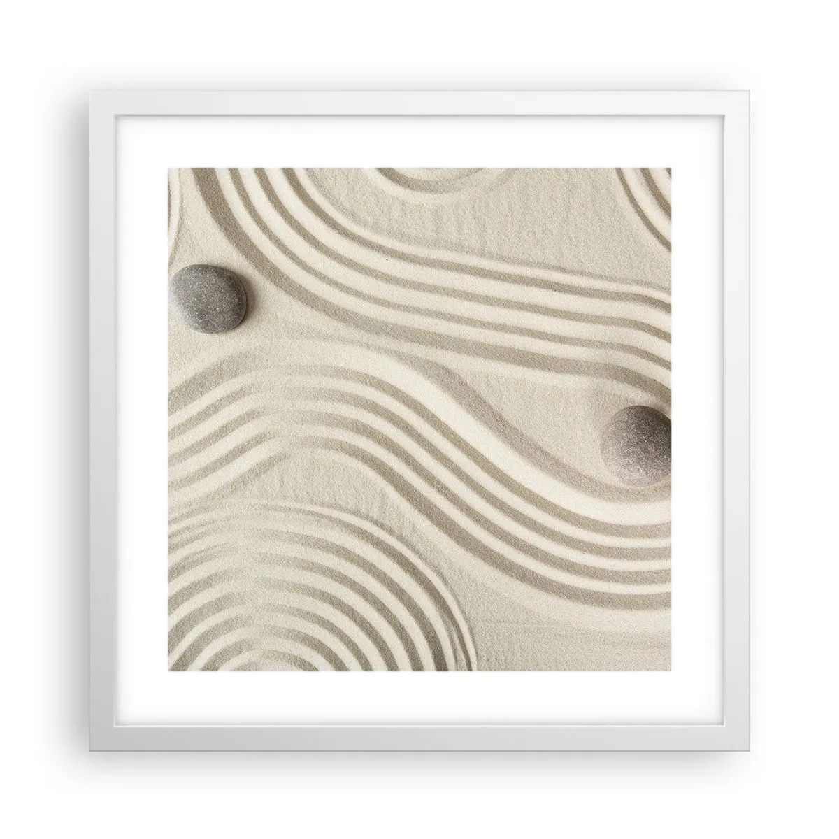 Poster in einem weißen Rahmen - Ein Hauch von Wärme - 40x40 cm