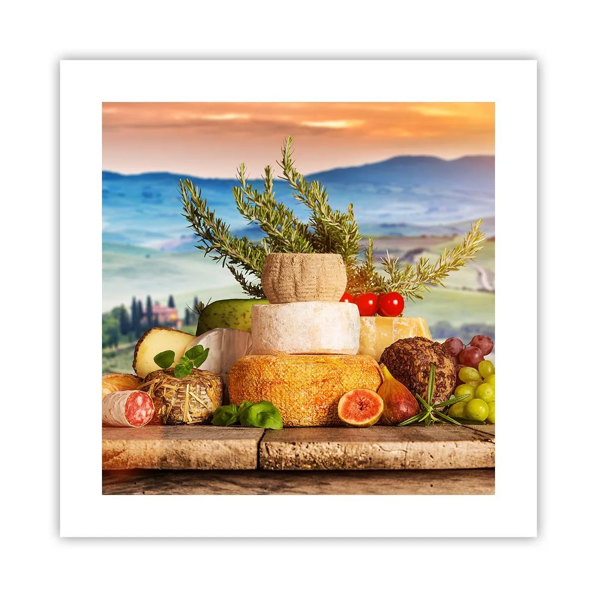 Poster - Die italienische Lebensfreude - 40x40 cm