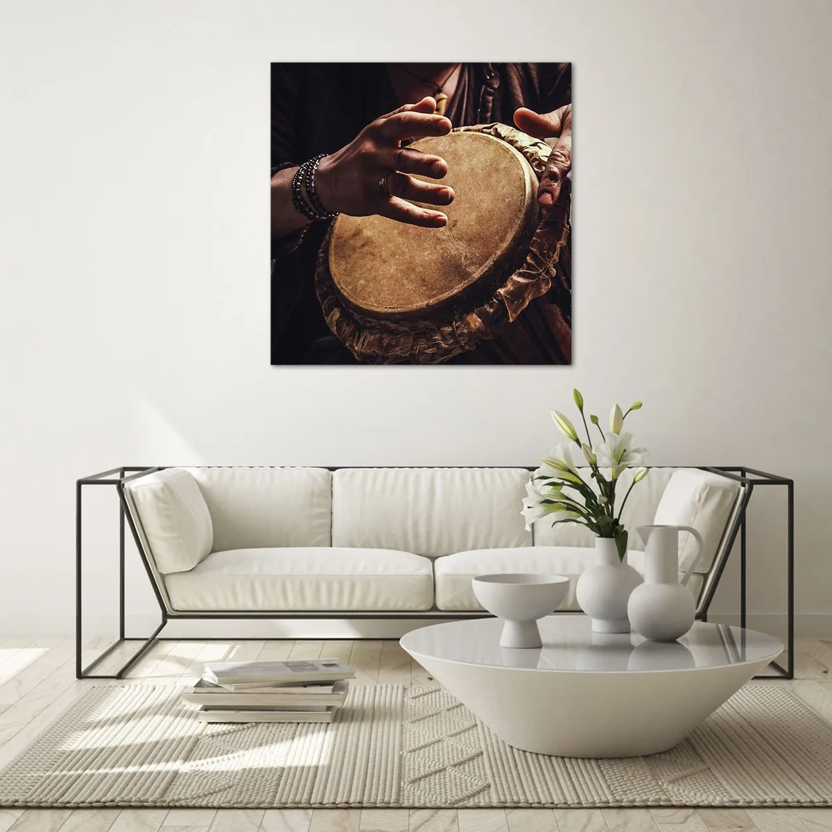 Glasbild - Bild auf glas - Im Rhythmus des Herzens - 70x70 cm