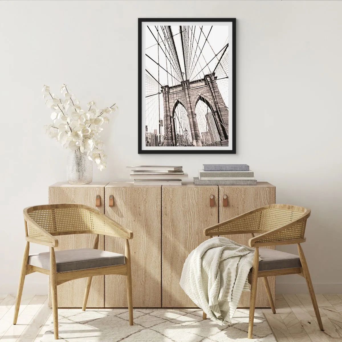 Poster in einem schwarzem Rahmen - New Yorker Kathedrale - 30x40 cm