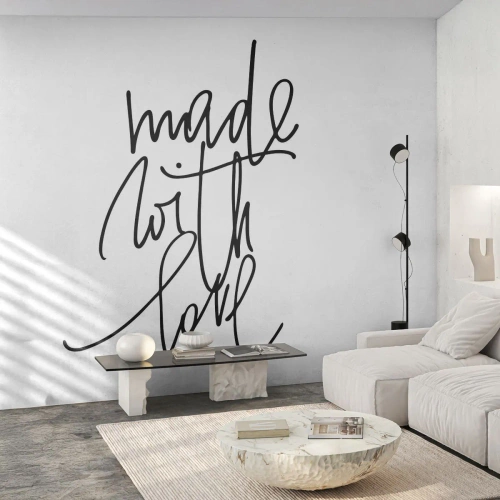 Fototapete Premium Sand - Die beste Marke - Typografie, Bejahung, Maxime - 300x210 cm