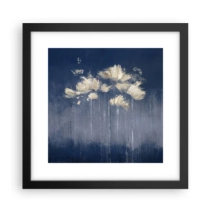 Poster in einem schwarzem Rahmen - Wie Blütenblätter im Wind - 30x30 cm