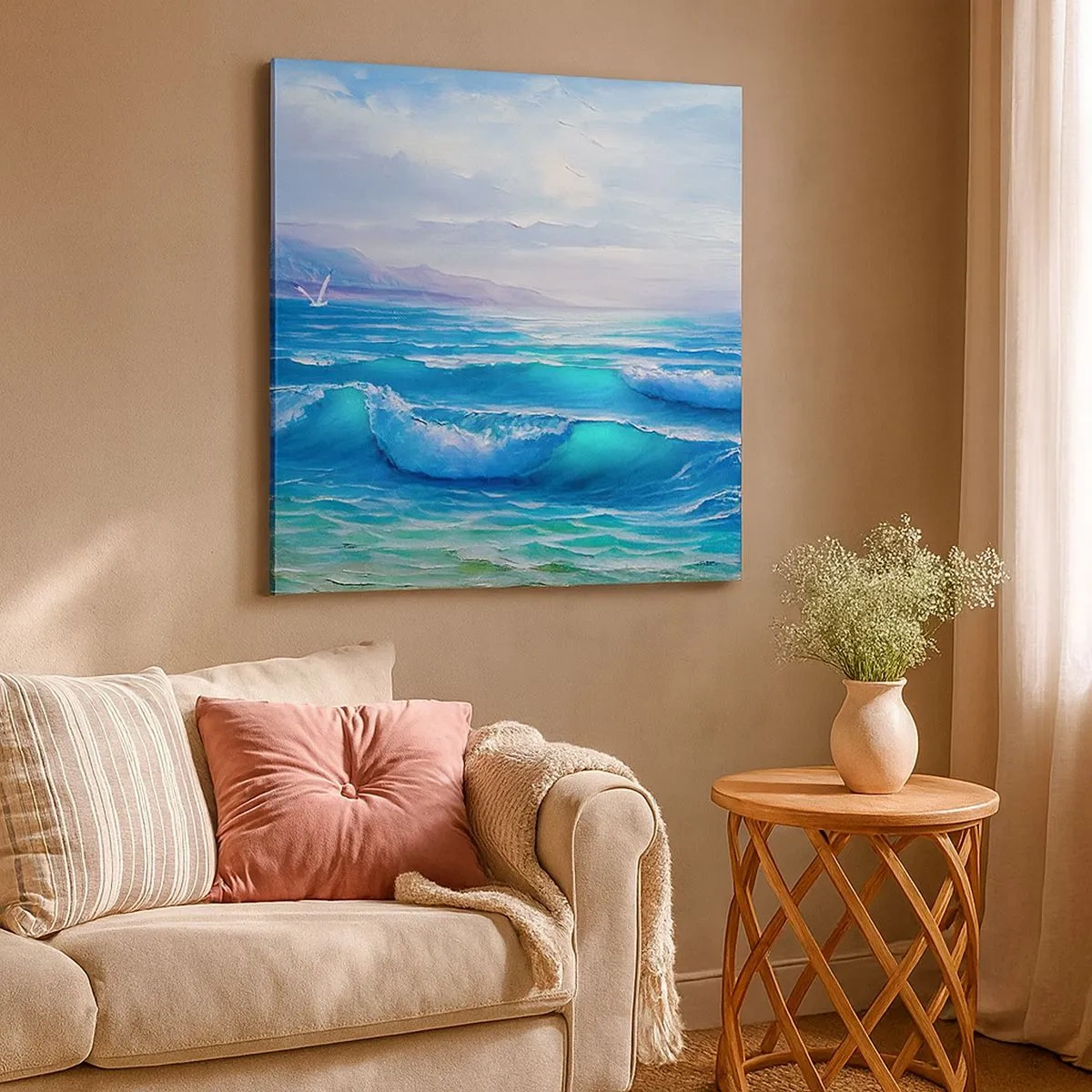 Bild auf Leinwand - Leinwandbild - Es bringt Erleichterung - 30x30 cm