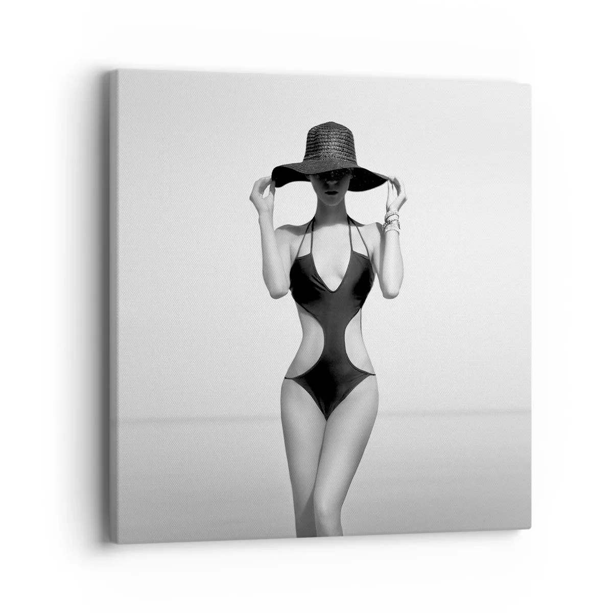 Bild auf Leinwand - Leinwandbild - Mein Name ist: Eleganz - 40x40 cm