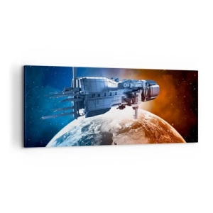 Bild auf Leinwand - Leinwandbild - Ein aufmerksamer Beobachter - 100x40 cm