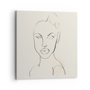 Bild auf Leinwand - Leinwandbild - Umriss der Sinnlichkeit - 70x70 cm