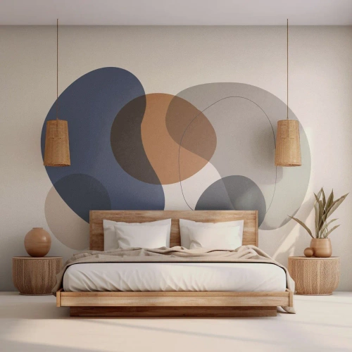 Fototapete Premium Sand - Farbtropfen - Abstraktion, Stück, Grafik - 400x280 cm