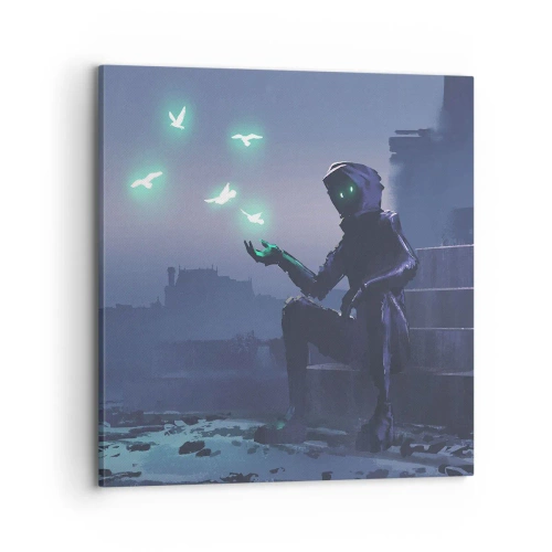 Bild auf Leinwand - Leinwandbild - Das Leben wird zurückkommen - 70x70 cm