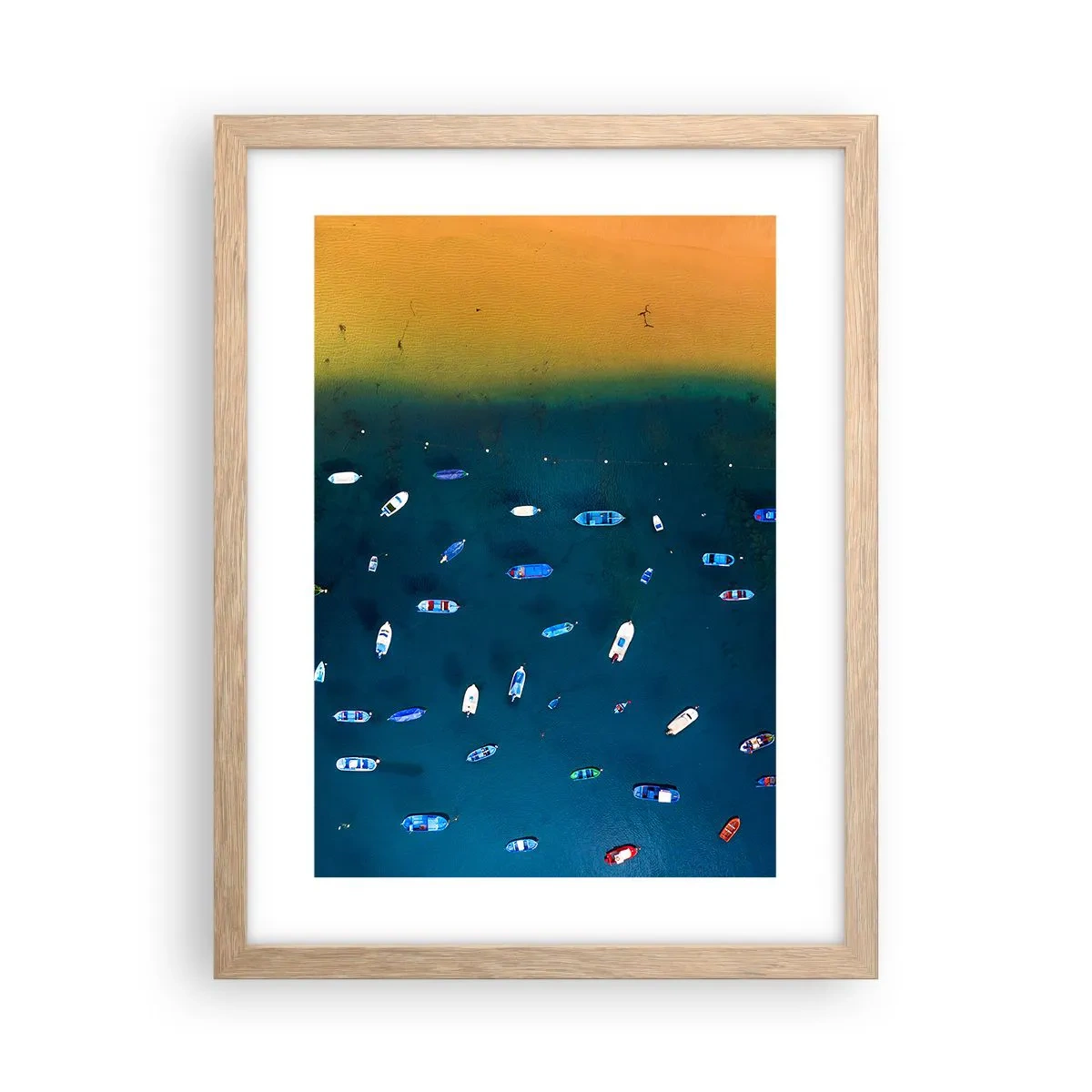 Poster in einem Rahmen aus heller Eiche - Feiertagsspiel - 30x40 cm