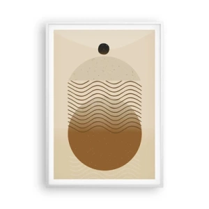 Poster in einem weißen Rahmen - Zur Entstehung geometrischer Figuren - 70x100 cm