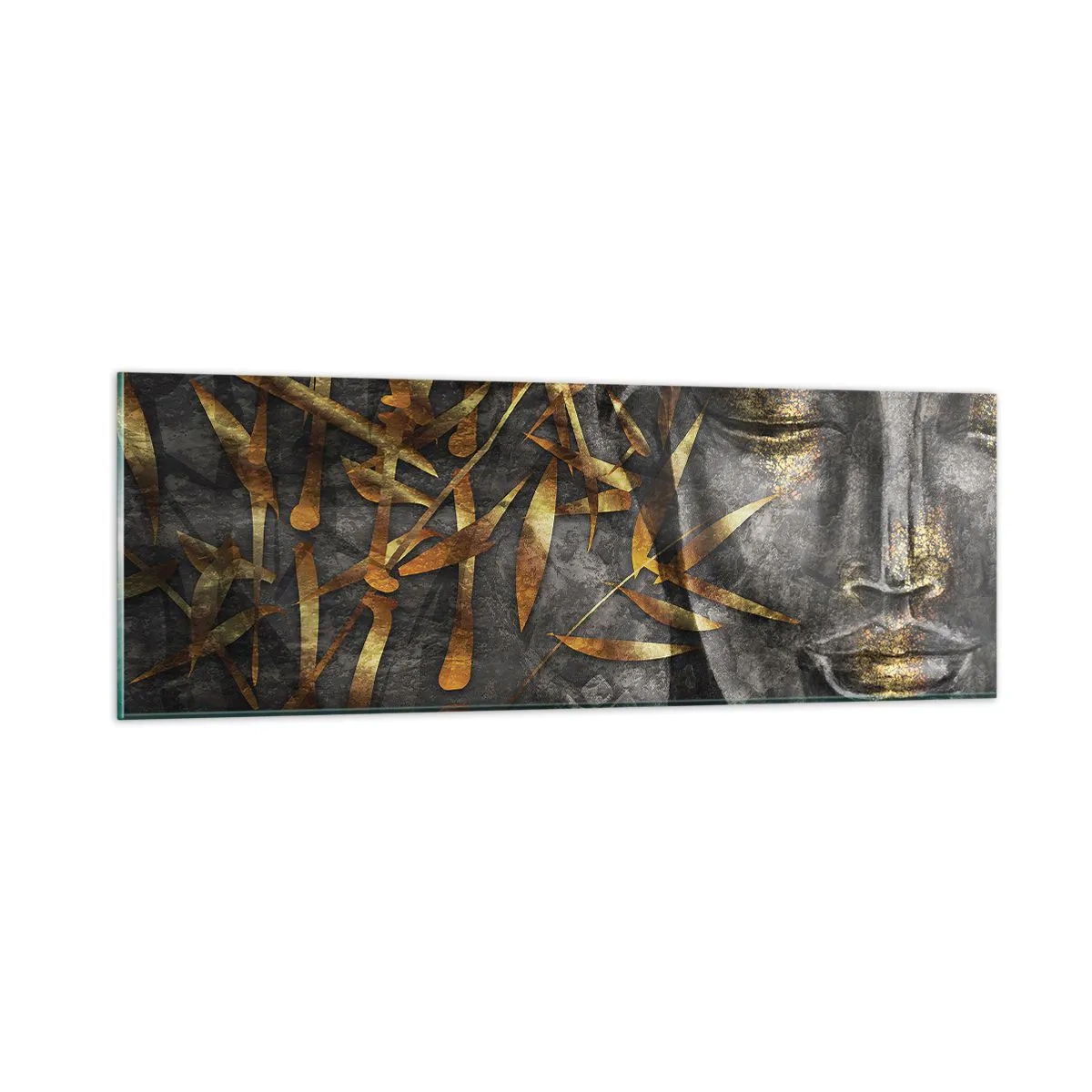 Glasbild - Bild auf glas - Fühle den Frieden - 90x30 cm