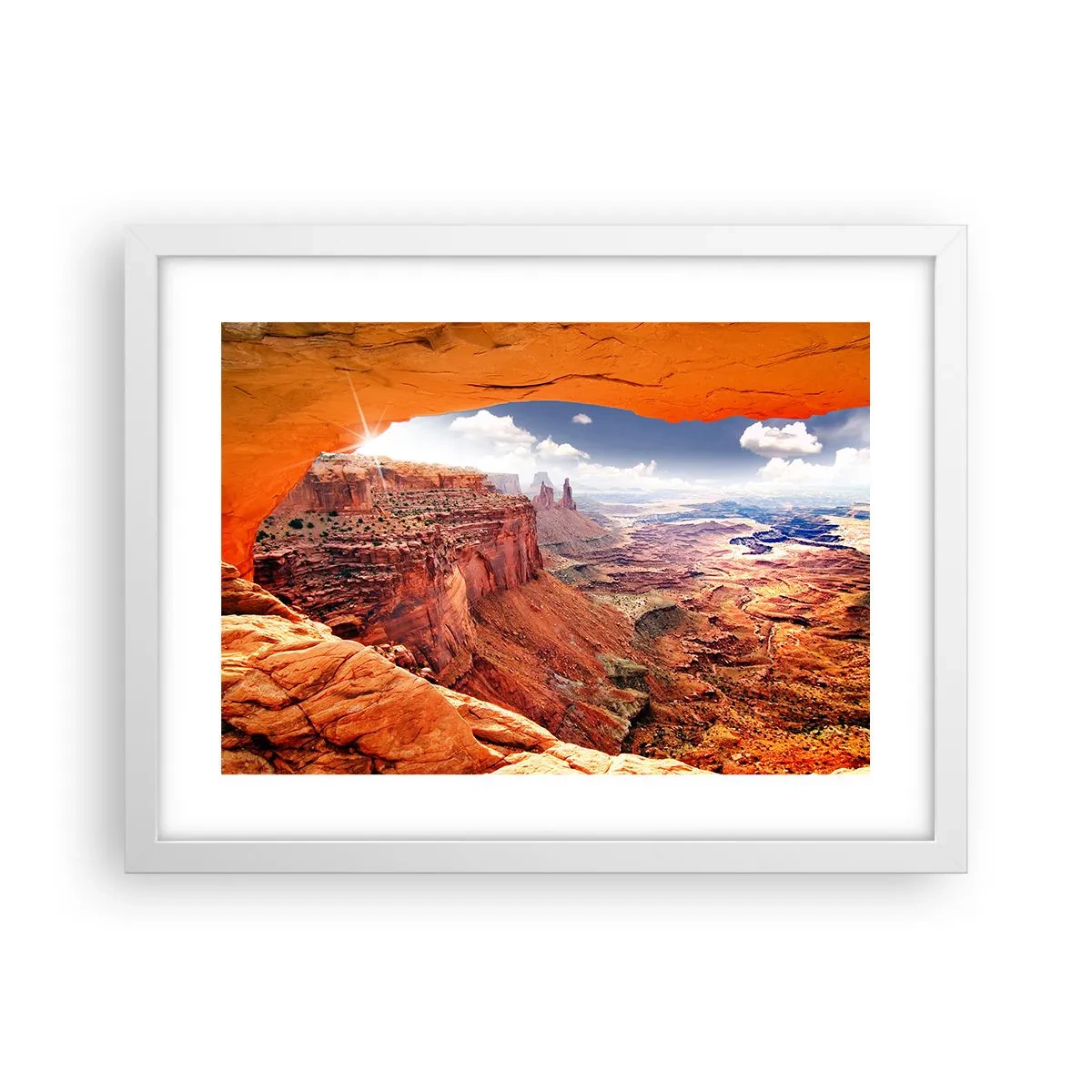 Poster in einem weißen Rahmen - Von der Natur selbst geschnitzt - 40x30 cm