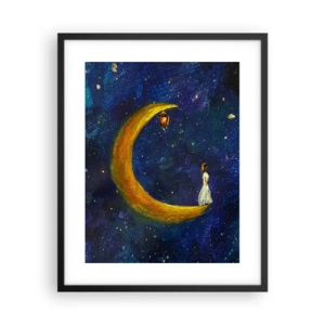 Poster in einem schwarzem Rahmen - Der Ruf der Welt - 40x50 cm