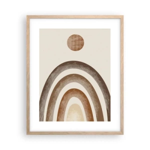 Poster in einem Rahmen aus heller Eiche - In einer weit entfernten Galaxie - 40x50 cm