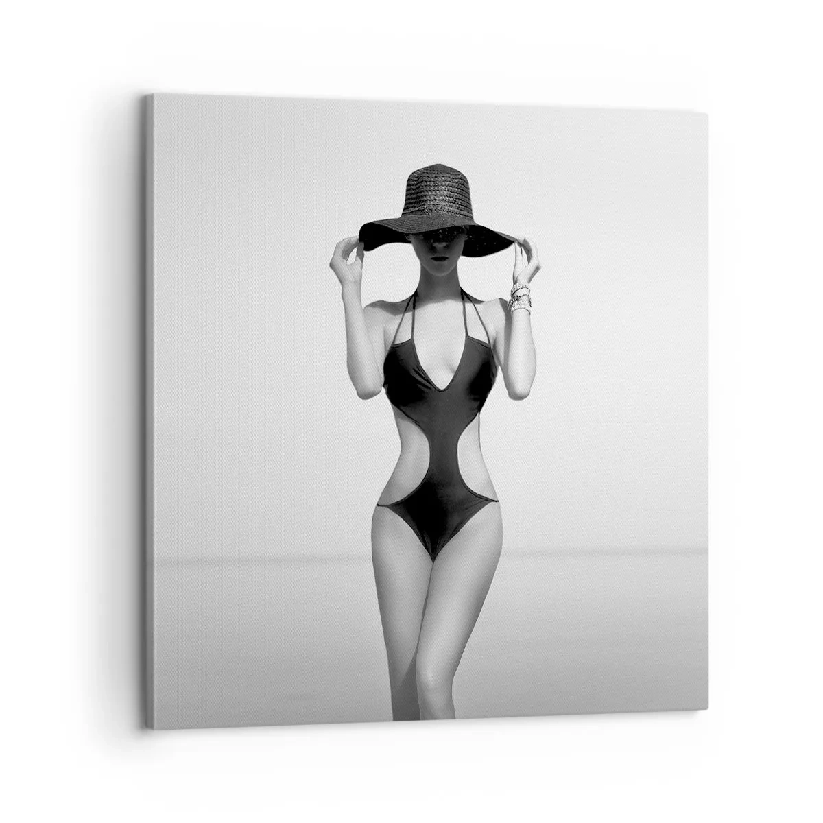 Bild auf Leinwand - Leinwandbild - Mein Name ist: Eleganz - 60x60 cm