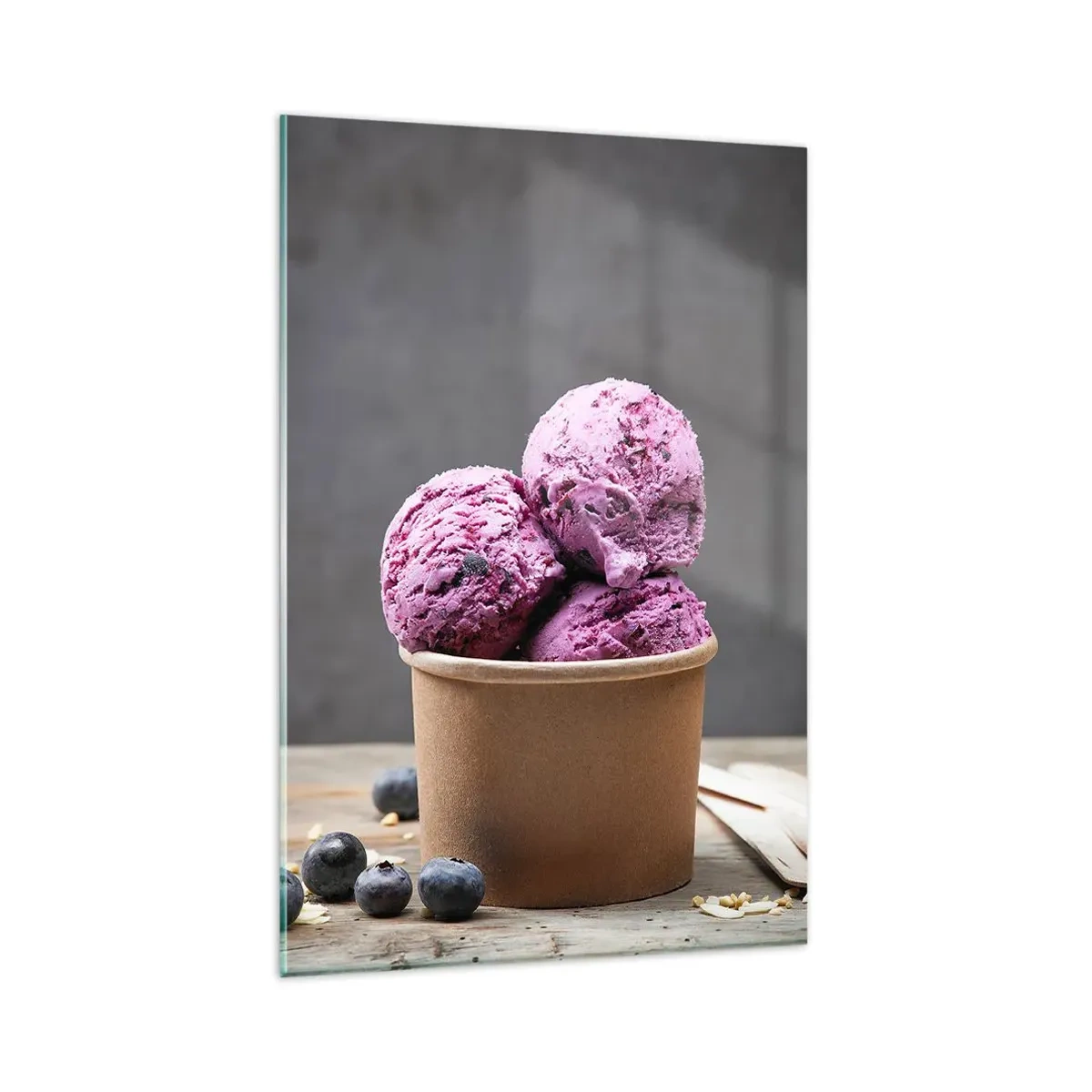 Glasbild - Bild auf glas - Süße und Kälte - 80x120 cm